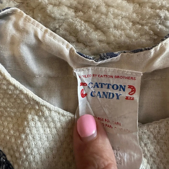 Vintage Catton Candy Shirt African Safari Patchwork Plaid Size 18M - Picture 7 of 7